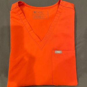 FIGS Scrub Top -  Large Clay Catarina